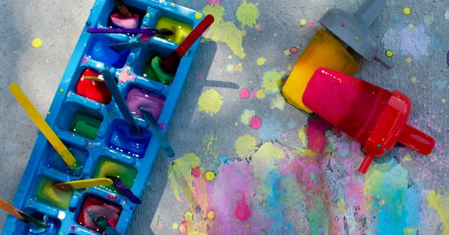 Ice Chalk Art Activity | Kaplan Early <strong>Learning</strong> Company