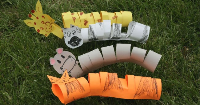 5-Minute Paper Slinky: Jungle Animals | Kaplan Early Learning&hellip;