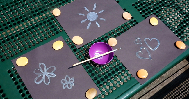 Sunscreen Painting | Kaplan Early <strong>Learning</strong> Company