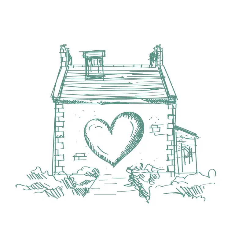 pillar heart centered image